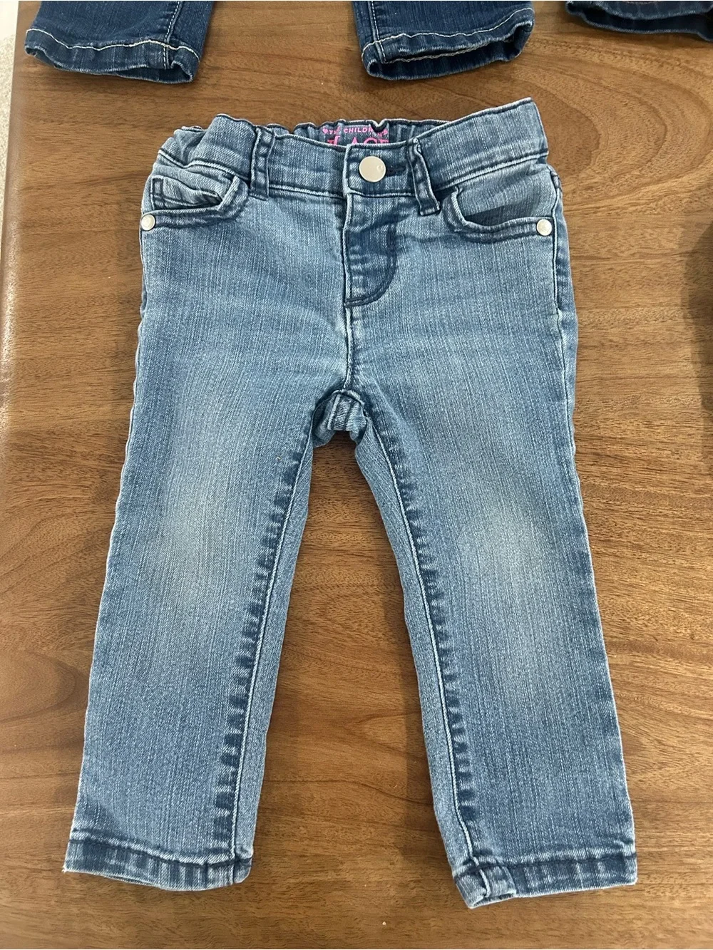 The Children's Place Girls' Mixed Denim & Black Bottoms - Blue & Black